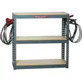 Associated Equip Battery Rack: 48 in Overall Lg, 12 in Overall Dp, 48 in Overall Ht, Steel