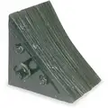 General Purpose Single, Laminated Rubber Wheel Chock; Max. Vehicle Weight: Not Rated; 7-1/2" D x 7-1/2" H x 7" W, Black
