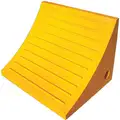 General Purpose Single, Urethane Wheel Chock; Max. Vehicle Weight: Not Rated; 11-3/4" D x 11" H x 15" W, Yellow