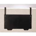 2" x 1/2" x 12" Metal Wall File Back Plate and Hangers, Black