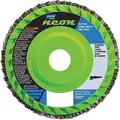 Norton 4-1/2" Flap Disc, Type 27, 7/8" Mounting Hole, Medium, 80 Grit Aluminum Oxide, 1 EA