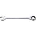 1-1/4", Ratcheting Combination Wrench, SAE, Full Polish Finish, Number of Points: 12