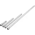 Westward 3", 6", 10", 18" Socket Extension Set with 3/8" Drive Size and Chrome Finish