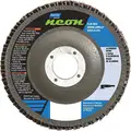 Norton 4-1/2" Flap Disc, Type 27, 7/8" Mounting Hole, Medium, 60 Grit Aluminum Oxide, 1 EA