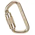 Msa Carabiner: 400 lb Wt Capacity, 9/16 in Gate Opening, Offset-D, 2 1/2 in Overall Wd, MSA Safety