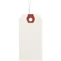 Blank Shipping Tag: #4, 4 1/4 in Tag Ht, 2 1/8 in Tag Wd, 13 Points, White, Paper, 1,000 PK