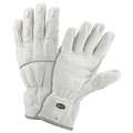 Ironcat Welding Gloves: Wing Thumb, Cowhide, 2XL Glove Size, 1 PR