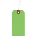 Blank Shipping Tag: #3, 3 3/4 in Tag Ht, 1 7/8 in Tag Wd, 13 Points, Fluorescent Green, 1,000 PK