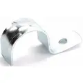 One Hole Clamp: Pre-Galvanized Steel, 1 in Pipe Size, 5/8 in Wd