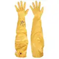 12.00 mil Nitrile Chemical Resistant Gloves, Yellow, Size 10, 1 PR