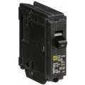 Square D Plug In Circuit Breaker, HOM, Number of Poles 1, 20 Amps, 120/240 VAC, Standard
