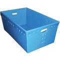 Diversi-Plast Nesting Container, Blue, 12" H x 18" L x 13" W, 3PK