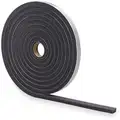 Polyurethane Open Cell Foam, Foam Seal, Gray, 17 ft. Overall Length, 1/2" Overall Width, 1/4" Overal