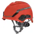 Hard Hat: Climbing Head Protection, ANSI Classification Type 1, Class E, Red, No Graphics, MSA, MSA