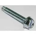 1-1/2" Case Hardened Steel Thread Cutting Screw with Hex Washer Head Type; PK25