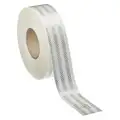 Reflective Tape, White Reflective Color, 6" Width, 50 yd Length, Acrylic Adhesive Material