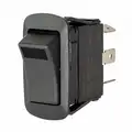 Hubbell Wiring Device-Kellems Marine Lighted Rocker Switch, Contact Form: SPDT, Number of Connections: 5, Terminals: 0.250" Quick