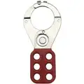 Condor Lockout Hasp: 1 1/2 in Closed Hasp Hole Size, Max. 6 Padlocks, Steel, 5 in L, 2 3/8 in Wd