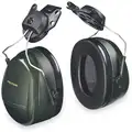 3M Hard Hat Mounted Communication Headset, 24dB Noise Reduction Rating NRR, Dielectric No, Green