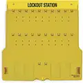 Master Lock Lockout Station: Unfilled, 0 Components, 22 in H, 22 in Wd