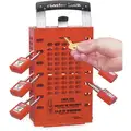 Red Steel Group Lockout Box, Max. Number of Padlocks: 14, 12-3/4" x 6-3/8"