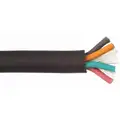 50 ft. Portable Cord; Conductors: 5, Wire Size: 16 AWG, Jacket Type: SOOW, Jacket Color: Black