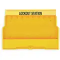 Master Lock Lockout Station: Unfilled, 0 Components, 15 1/2 in Ht, 22 in Wd