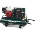 Portable Gas Air Compressor: 1 Stage, 6.5 hp Engine, Honda, 13.5 cfm @ 90 psi, 9 gal Air Tank