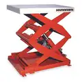 Stationary Scissor Lift Table, 500 lb Load Capacity, 36" Lifting Height Max., Electric Lift