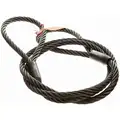 Dayton Wire Rope Sling: 3/4 in Rope Dia, 10 ft Sling Lg, 11,200 lb Vertical Hitch Capacity