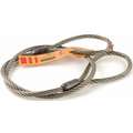 Dayton Wire Rope Sling: 3/8 in Rope Dia, 4 ft Sling Lg, 2,800 lb Vertical Hitch Capacity