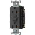 Hubbell Wiring Device-Kellems 20A Industrial Receptacle, Black; Tamper Resistant: No