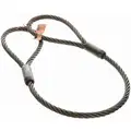 Dayton Wire Rope Sling: 5/8 in Rope Dia, 4 ft Sling Lg, 7,800 lb Vertical Hitch Capacity