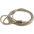 Dayton Wire Rope Sling: 5/8 in Rope Dia, 8 ft Sling Lg, 7,800 lb Vertical Hitch Capacity