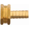 Low Lead Brass Female Hose Barb with Straight Fitting Style, 3/4" Thread Size