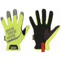 General Utility High Visibility Mechanics Gloves, Synthetic Leather Palm Material, High Visibility Y