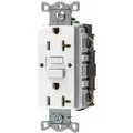 Hubbell Wiring Device-Kellems 20A Industrial Receptacle, White; Tamper Resistant: No