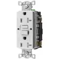 Hubbell Wiring Device-Kellems 20A Commercial Receptacle, White; Tamper Resistant: Yes