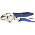 Westward Curved Jaw Locking Pliers, Jaw Capacity: 1-1/8", Jaw Length: 3/4", Jaw Thickness: 1/4