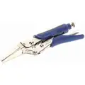Westward Long Nose Locking Pliers, Jaw Capacity: 2", Jaw Length: 1-3/4", Jaw Thickness: 3/8