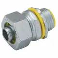 Raco Enhanced Rating Conduit Fitting, 3/4", Straight, Box Connection: 3/4" MNPT, Steel/Malleable Iron
