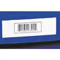 Hol-Dex Label Holder: 4 in x 2 in, White, Slide-In, 25 Label Holders, Self-Adhesive, PVC, Smooth