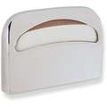 1/2 Fold Toilet Seat Cover Dispenser, Holds (250) Covers, Silver