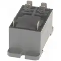 Dayton 12VDC, 6-Pin Bottom Flange, Din Rail Enclosed Power Relay; Electrical Connection: 1/4" Tab Terminal