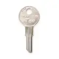 Kaba Ilco Key Blank, Office Furniture/Cabinets, Solid Brass, IL11, PK 10