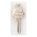 Kaba Ilco Key Blank, Office Furniture/Cabinets, Solid Brass, XL7, PK 10