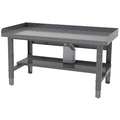 Greene Manufacturing, Inc. Bolted Workbench, Steel, 30" Depth, 29" to 37-1/2" Height, 60" Width, 1800 lb. Load Capacity