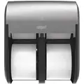 Compact Proprietary Coreless Toilet Paper Dispenser, Stainless Finish, Holds (4) Rolls