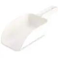Remco Small Hand Scoop: White, 32 oz. Capacity, 11 1/2 in Overall L, 4 33/100 in Overall Wd