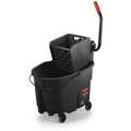 Mop Bucket And Wringer,Black,